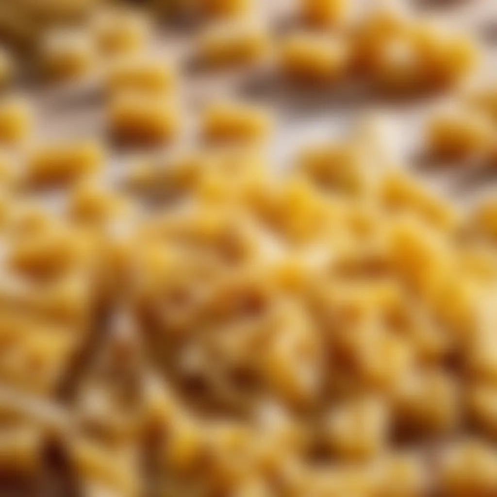 Variety of pasta shapes