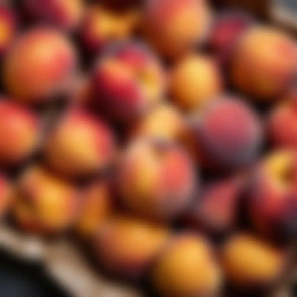 Freshly Picked Ripe Peaches Ready for Cobbler