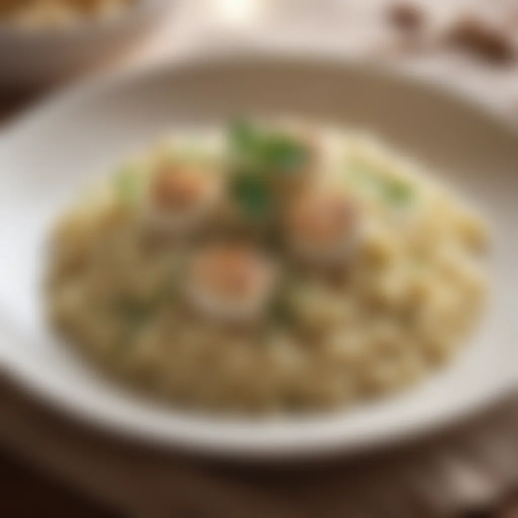 Creamy Cauliflower Risotto in Elegant Dish