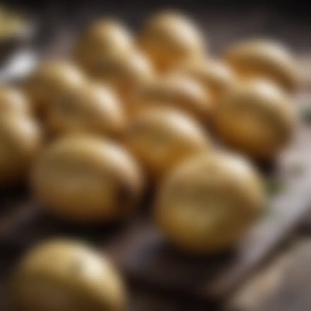 Freshly harvested potatoes ready for cooking