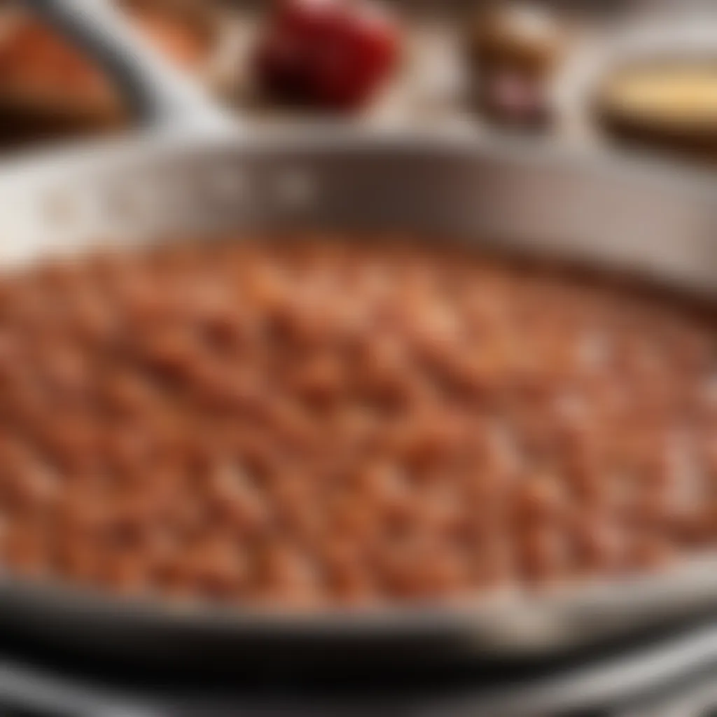 Gourmet Tesco baked beans cooking process