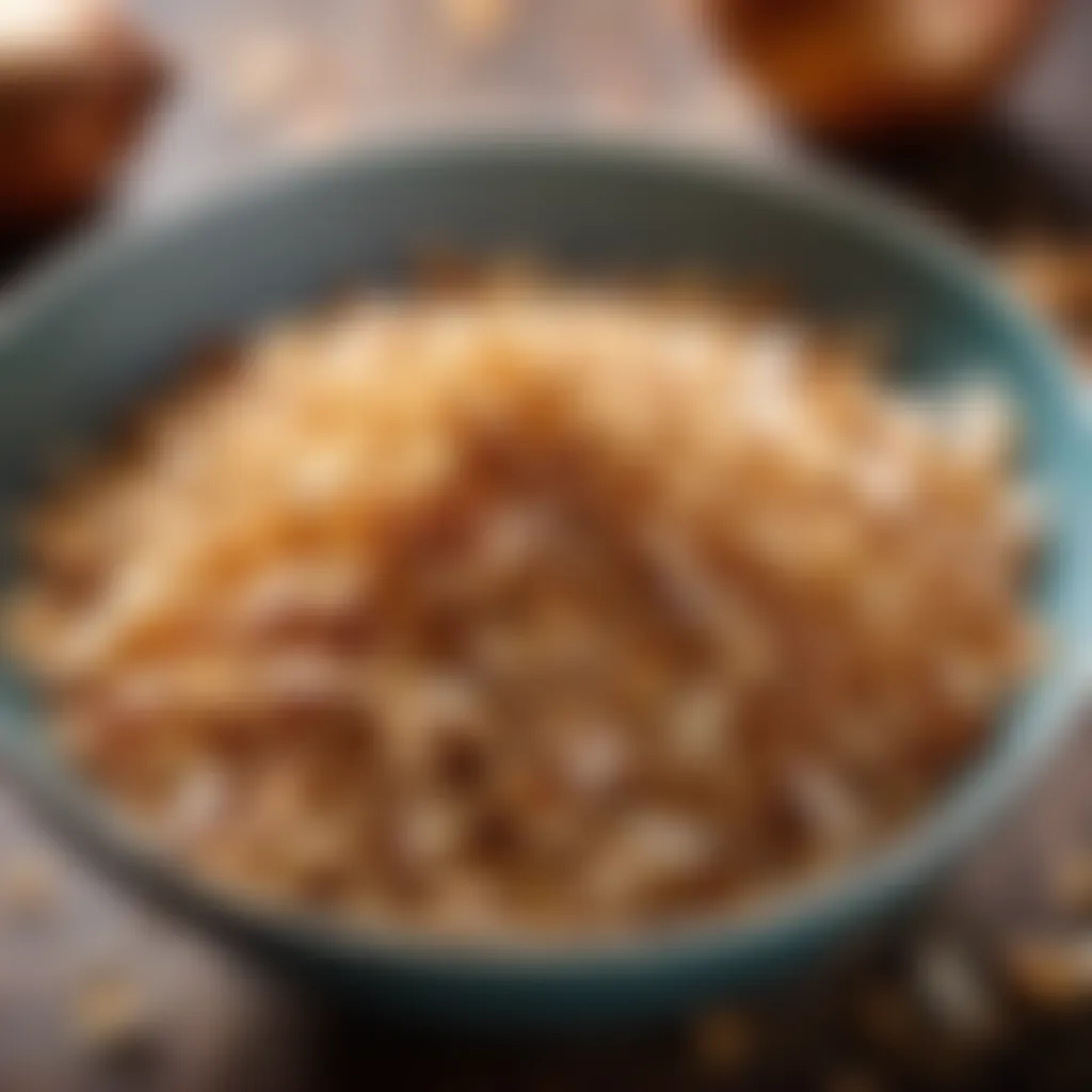 Bowl of Dried Onion Flakes