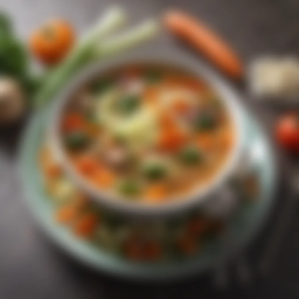 Nutrient-rich Cabbage Soup with Colorful Vegetables