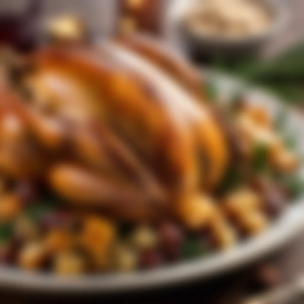 Mouthwatering turkey stuffing with chestnuts