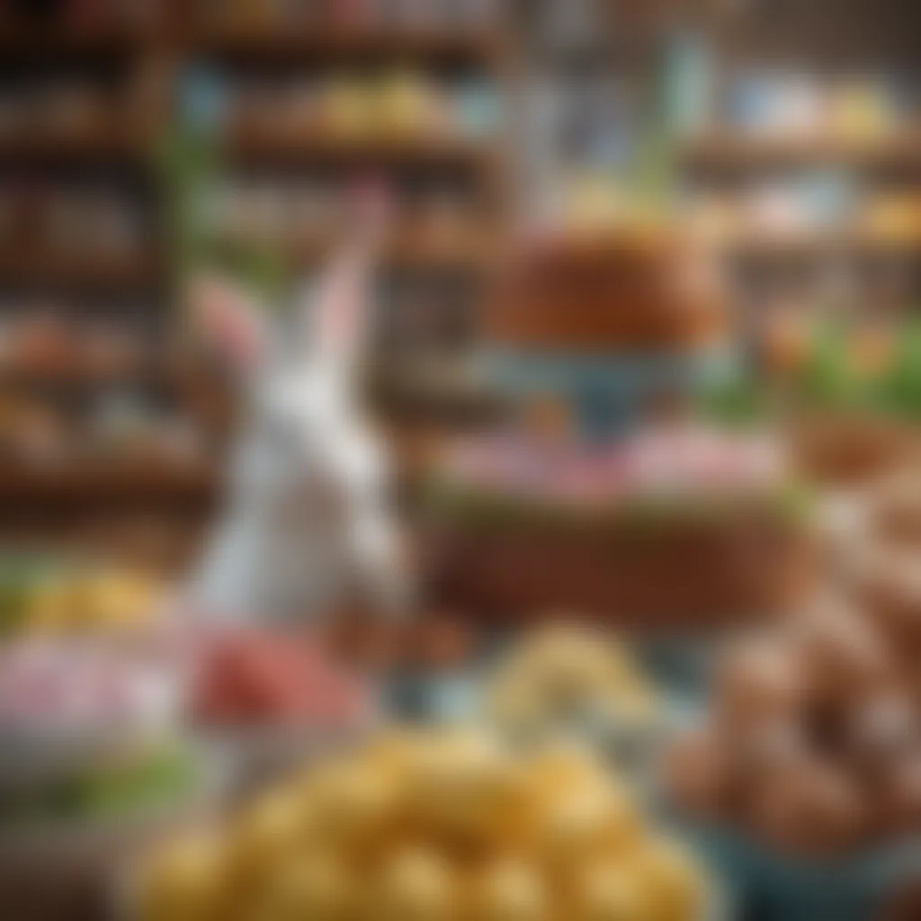 A display of Easter-themed products at a local store on Market Street.