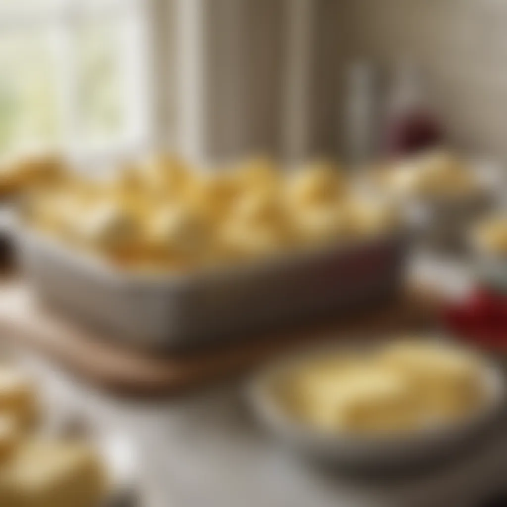 A vibrant display of various margarine tubs on a kitchen countertop