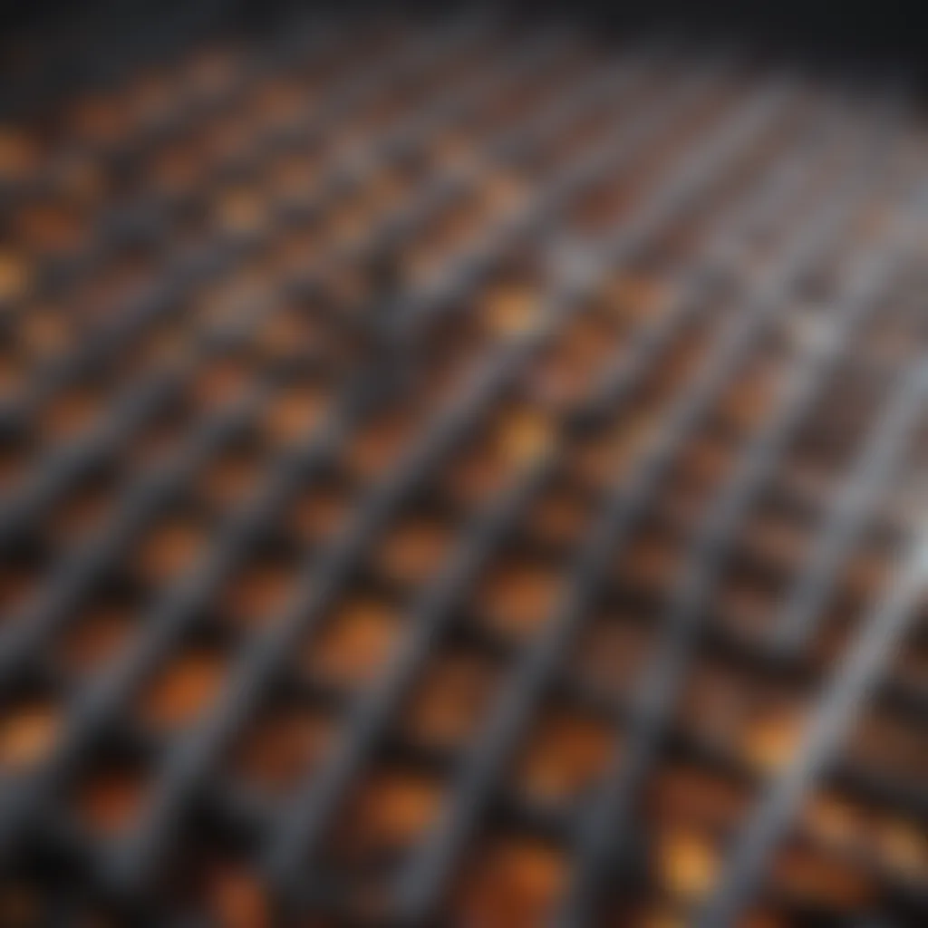 Detailed view of Uniflasy grill grates highlighting material and structure