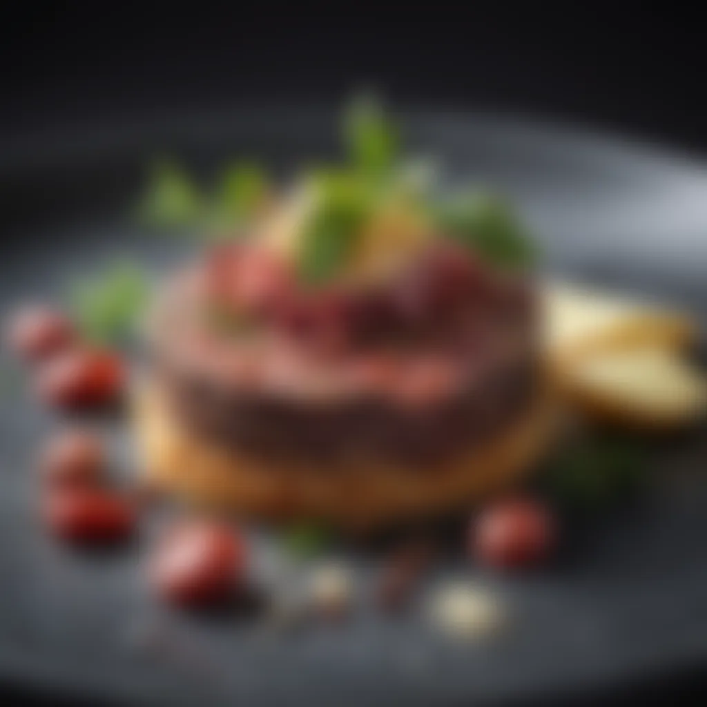 Gourmet Beef Heart Tartare with Truffle Essence