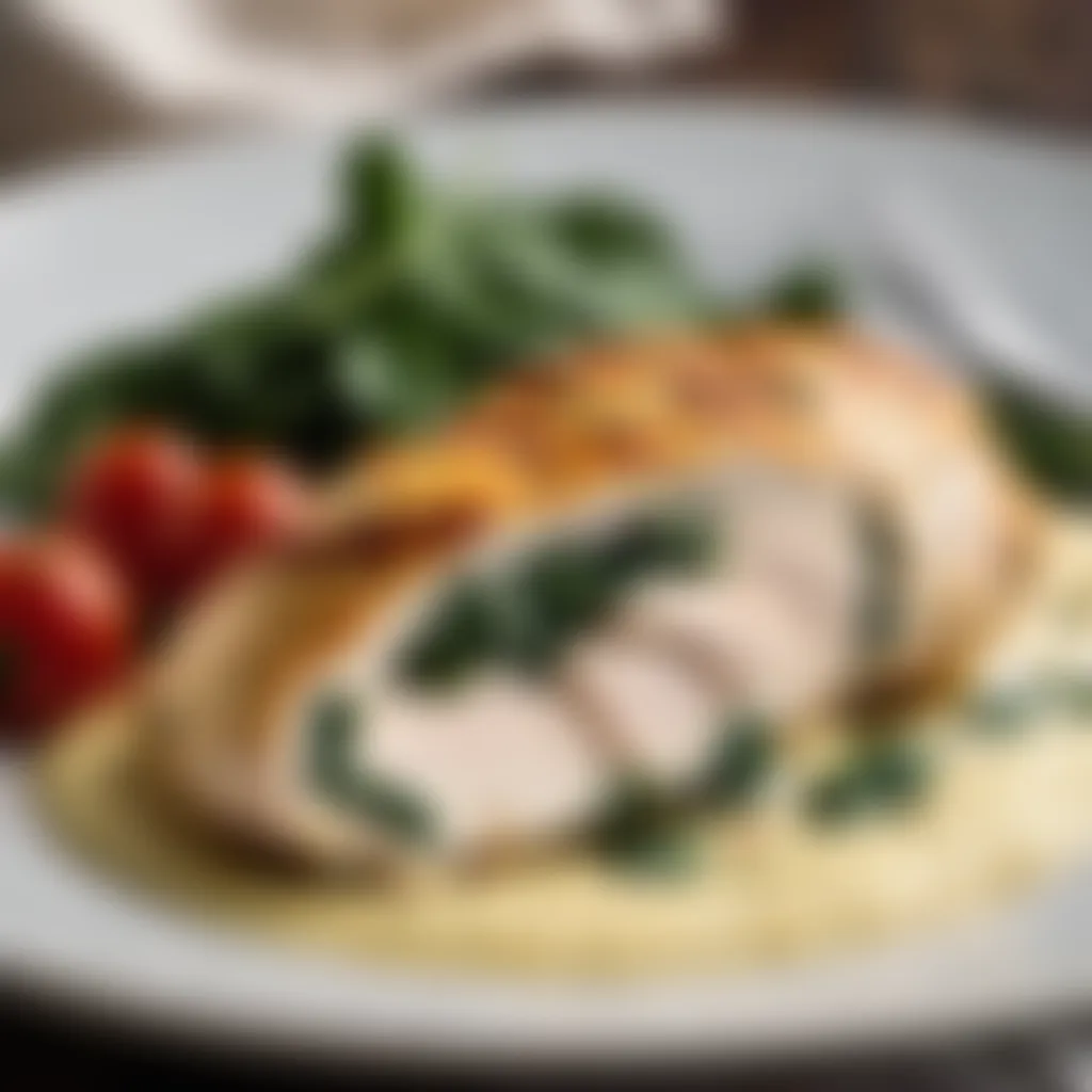 Ricotta and Spinach Stuffed Chicken Breast