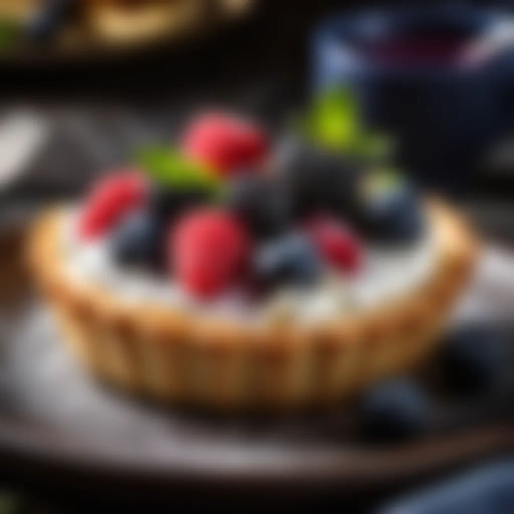 Exquisite Ricotta Tartlet with Fresh Berries