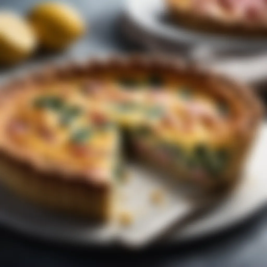 Savory Ham and Spinach Quiche