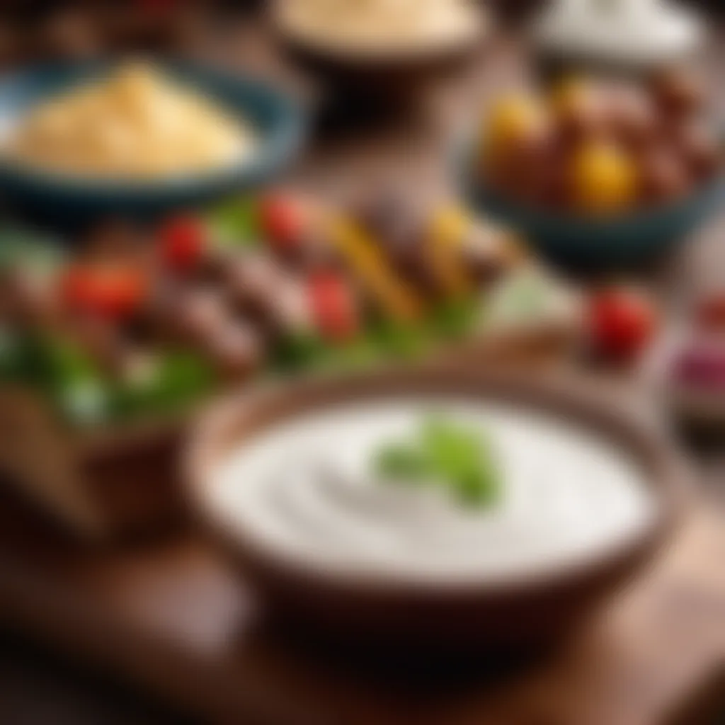 Creamy Yogurt Sauce for Kebab Dipping Delight Homemade yogurt sauce for kebab dipping