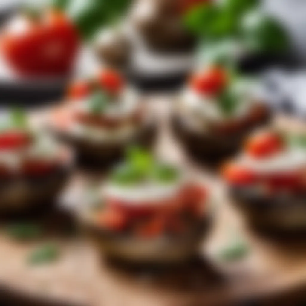 Caprese Stuffed Portobello Mushrooms