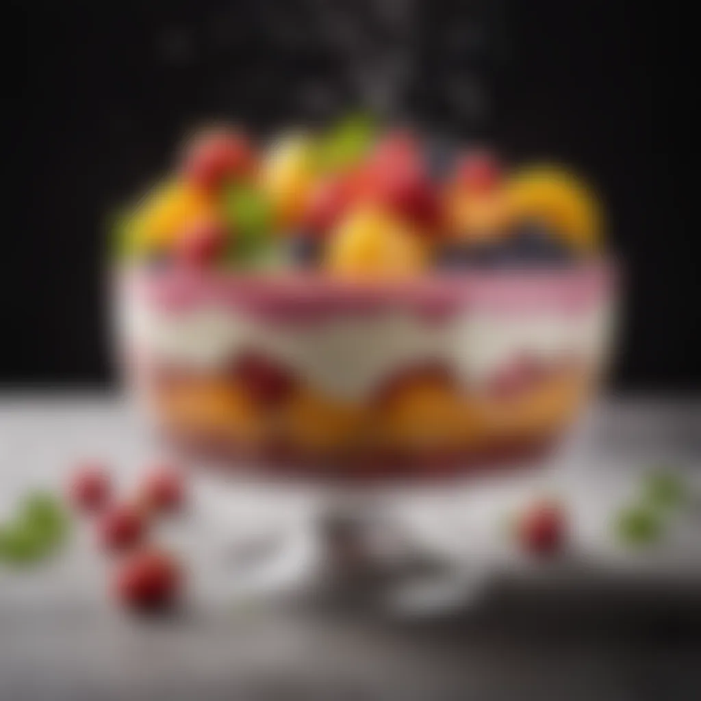 Flavorful Fruity Bliss Vibrant and refreshing fruity dessert bursting with flavors