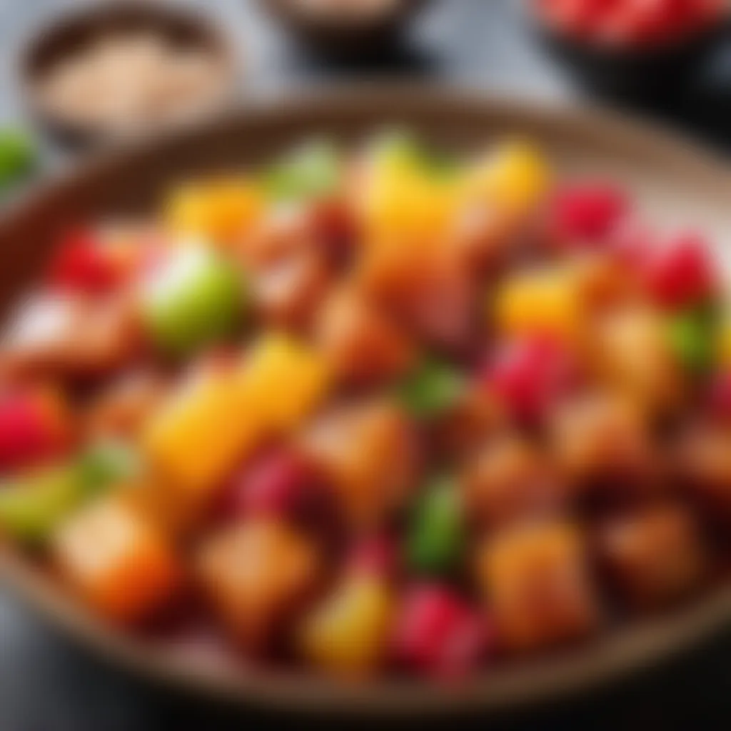 Vibrant Sweet and Sour Pork Ingredients