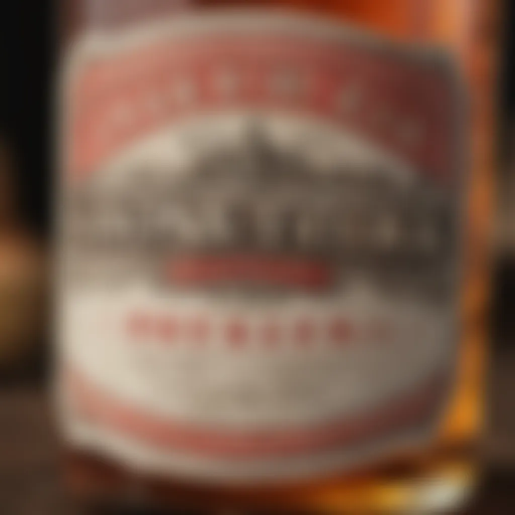 Vintage Angostura Bitters Label Detail