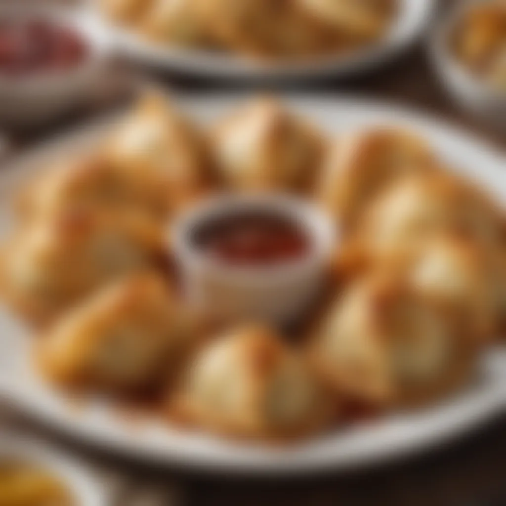 Delicious array of Walmart pot stickers presented on a plate.