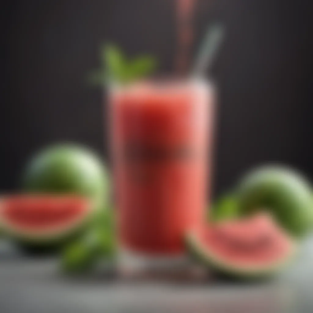 A refreshing blend of watermelon and mint