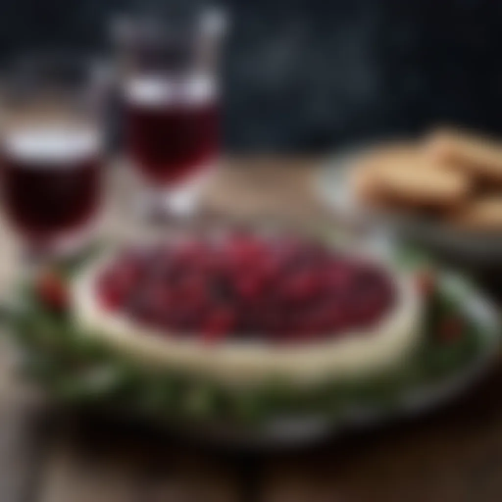 Artistic Display of Wensleydale Cranberry Delight Exquisite Wensleydale Cranberry Delight Platter