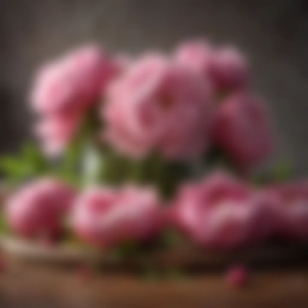 Online shopping interface for purchasing peonies