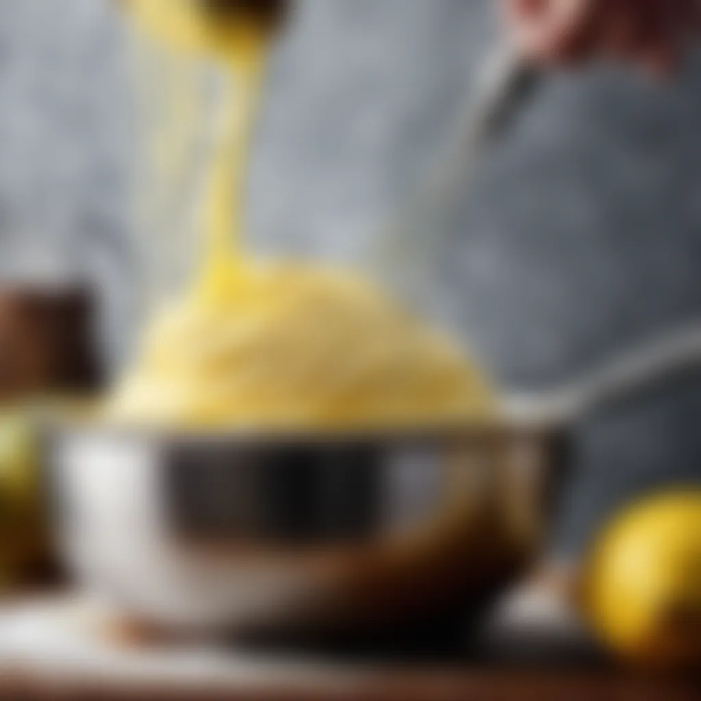 Whisking the Lemon Butter