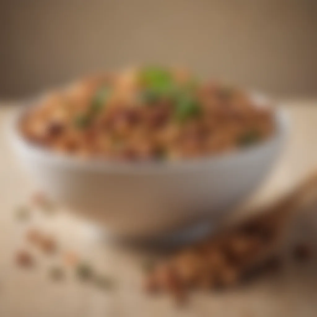 Variety of legumes in a bowl