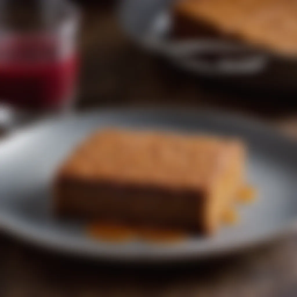 Yorkshire Parkin served on a plate