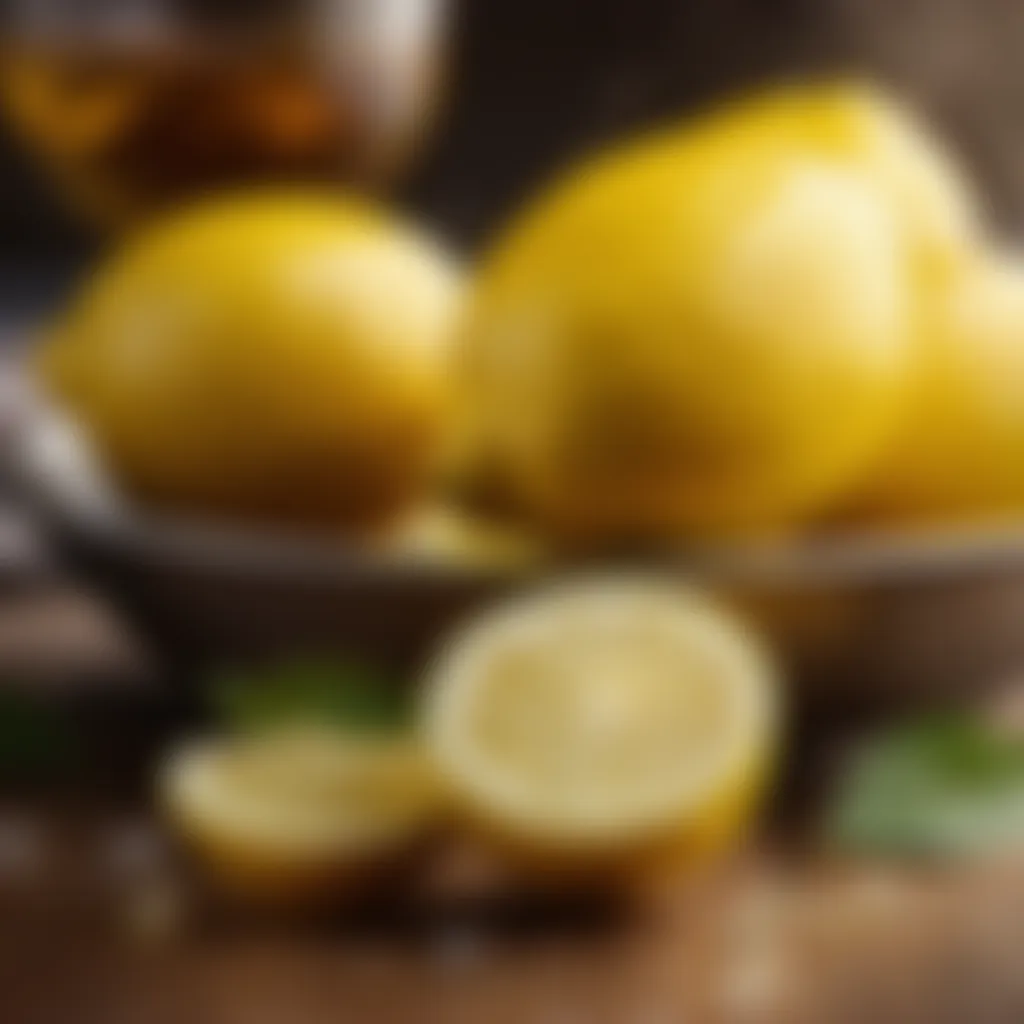 Zesting Fresh Lemons