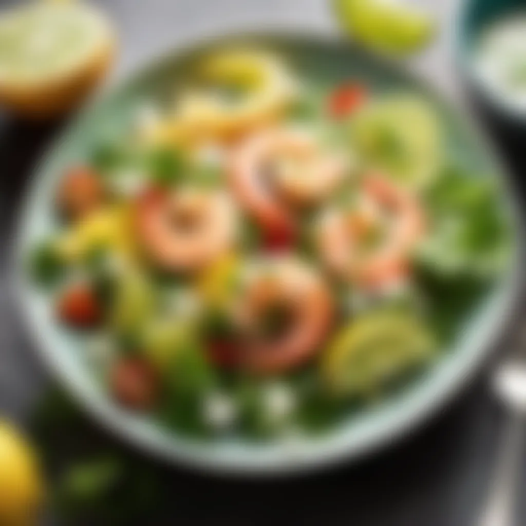 Zesty Lime and Cilantro Shrimp Salad