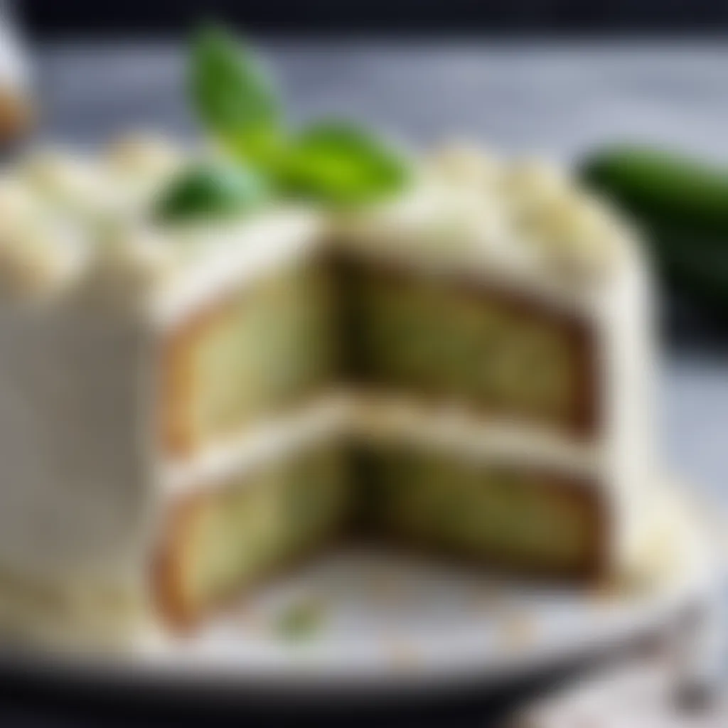 Zucchini Cake with Cream Cheese Frosting and Zest