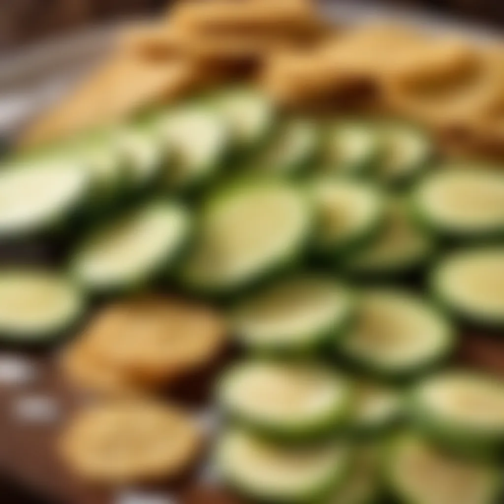 Ingredients for Zucchini Crisps