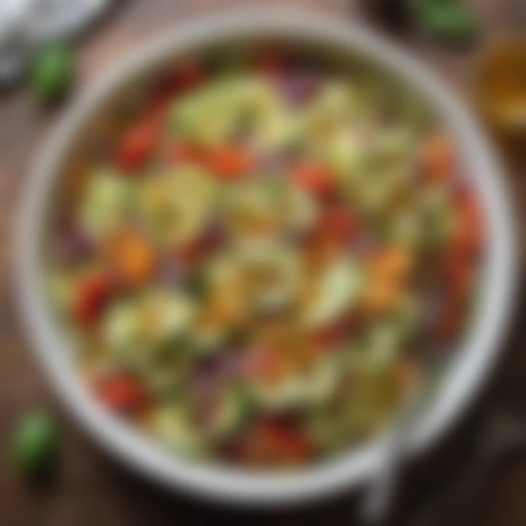 Colorful Zucchini Ribbon Salad Creation Zucchini Ribbon Salad with Vibrant Summer Vegetables