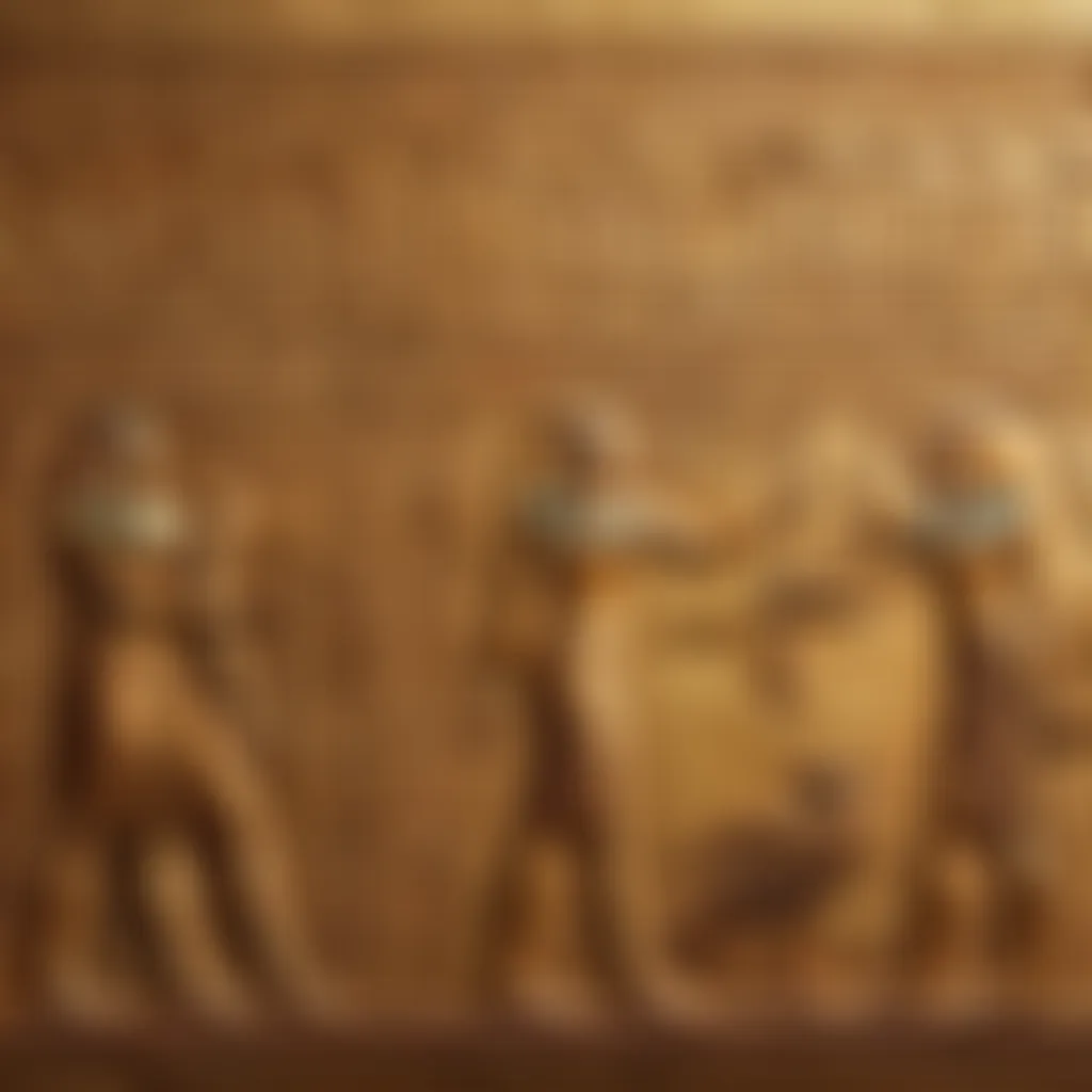 Ancient Egyptian Hieroglyphics Representing Zythum